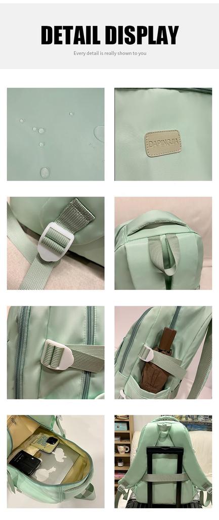 Корейский рюкзак для учебы в средней школе и средней школе с большой вместимостью [ZESU] для женщин, школьный, рюкзак, для студентов,