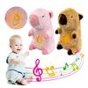 Music Breathing Capybara Lights Soothing Doll New Plush Bear Doll Baby