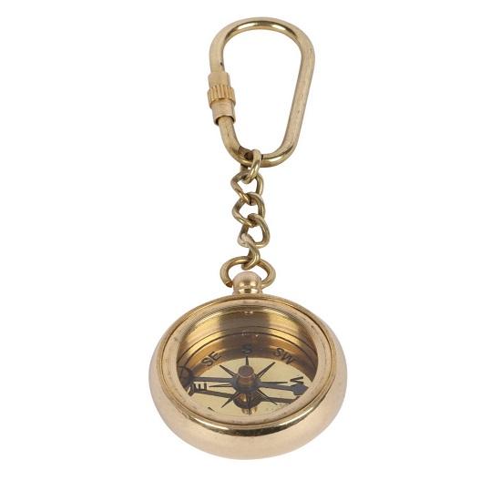 Морской антикварный латунный винтажный цельный автомобильный крючок для ключей Ross London Compass