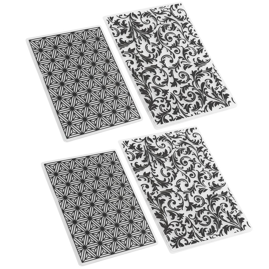 4 шт. Пластиковые папки для тиснения Шаблоны для изготовления открыток Инструменты для скрапбукинга