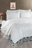 Sal Bridal Set 7pcs, Coverlet 240x260, Sheet 240x260, Duvet Cover 200x220, Pillowcase 50x70, Double Size, Cream