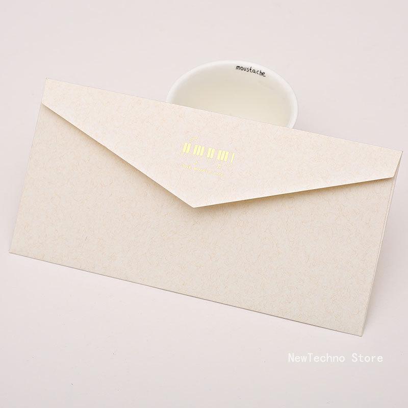 Винтажные золотые конверты для приглашений, крафт-бумага, подарочная карта, оконный конверт, набор свадебных писем, почтовая отправление, канцелярские принадлежности