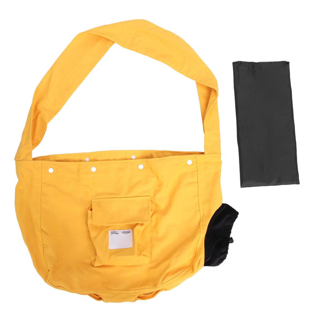 Кошачья сумка-переноска с лямкой для переноски, дышащая, большой емкости, сумка-мессенджер для домашних животных, холщовая сумка для кошек и собак