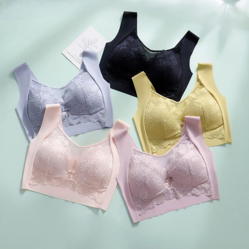 Lace Bra Sexy Push Up Bras Top Women Bh Comfortable Seamless Bralette Vest Sleep Underwear Female Lingerie