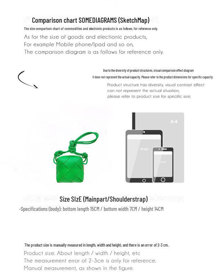 2024 Весна/Лето Женская мода из коровьей кожи, плетеная вручную, с узлом, сумка через плечо и через плечо