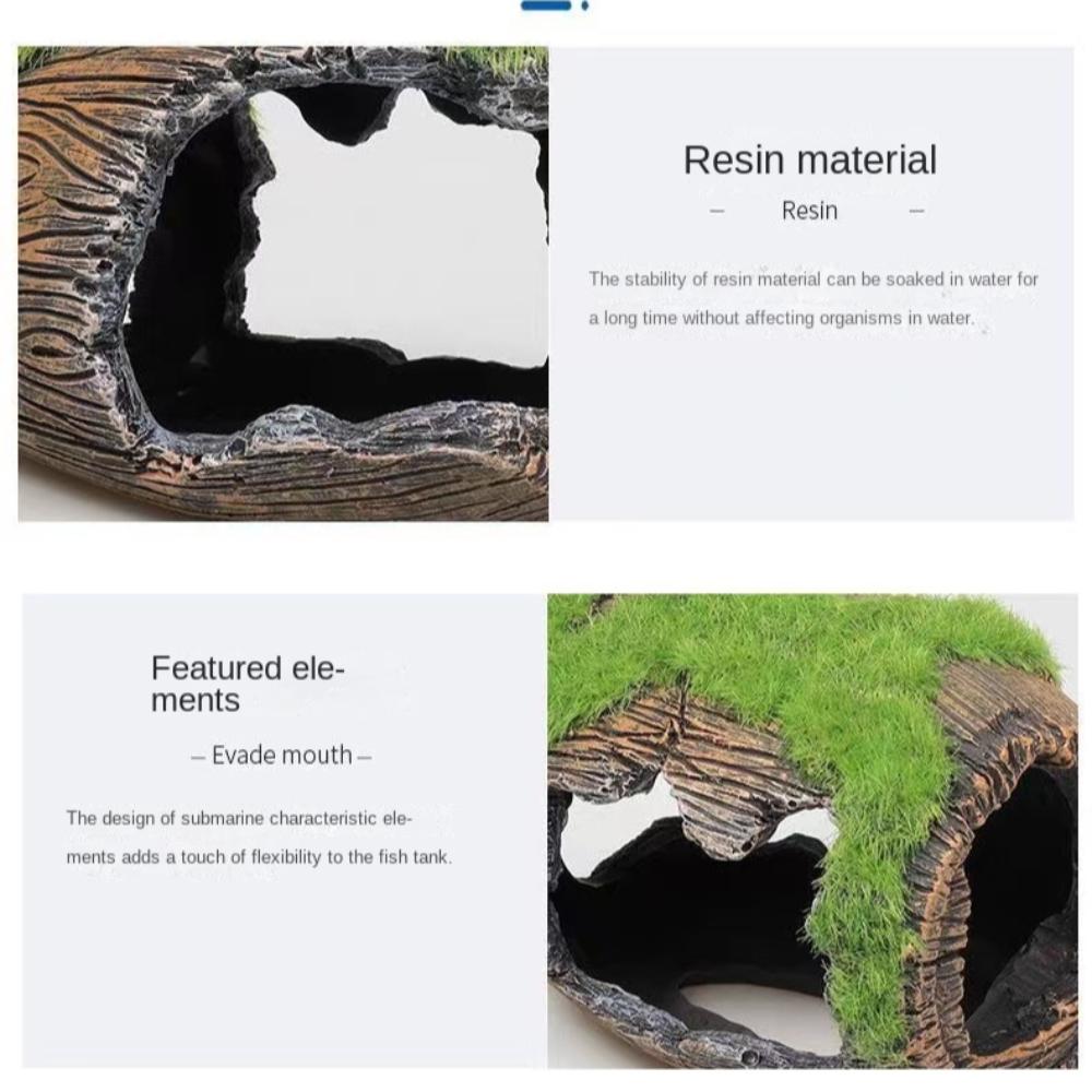 Смола Сломанная Бочка Ландшафтный Дизайн Укрытие для Рыб Декорации Аксессуары для Аквариума Аквариум