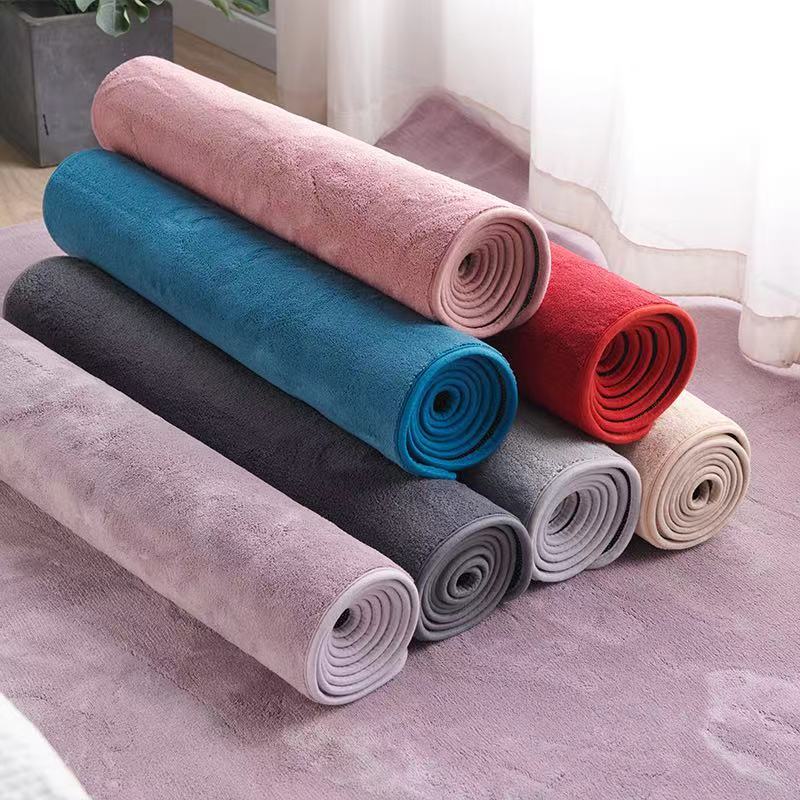 Ультрамягкий короткий плюшевый ковер, толстый коврик для диванной зоны для гостиной, нескользящий, теплый, коврик для пола в детской спальне, уютный домашний декор, большой ковер