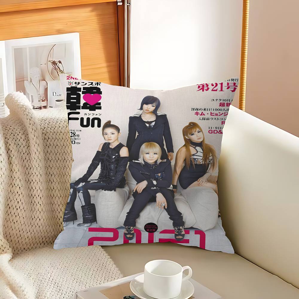 Стиль Kpop 2Ne1 Наволочка Дизайн Чехол для Подушки Декор Праздничный Декорати