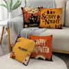 NIGHTWISH Halloween Pattern Pillowcase Holiday Design Home Decor Sofa Cushion Cover 40/45/50cm Happy Easter Day