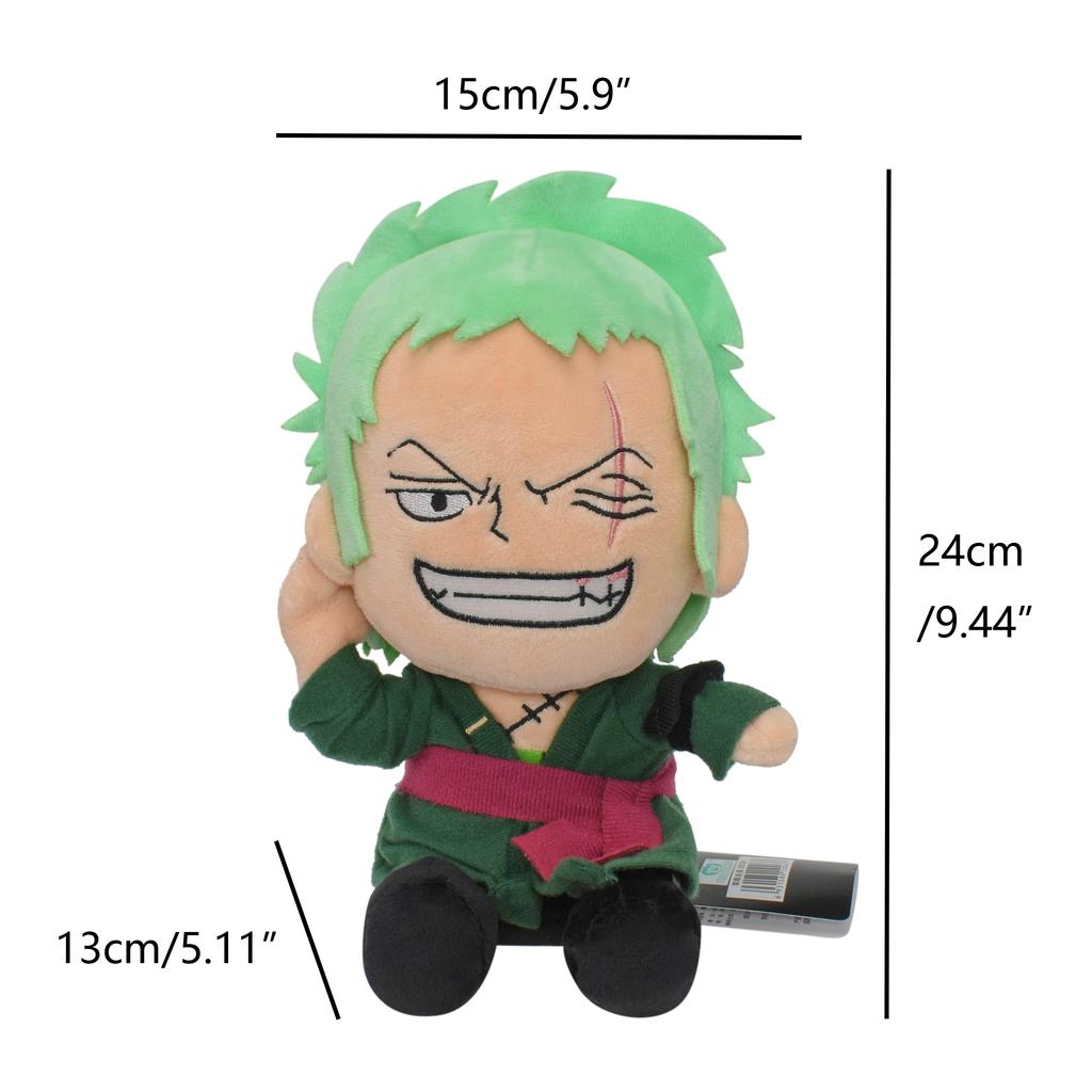 One Piece Original Plush Toy Luffy Chopper Ace Roronoa Zoro Cartoon Anime Cute 8 Inch Stuffed Doll for Kids Xmas Gifts 20CM