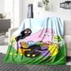 Friends Garden Flannel Blanket Super Soft Warm Cozy Blanket For Sofa Bed Office Travel Allseason Home Decor Gift