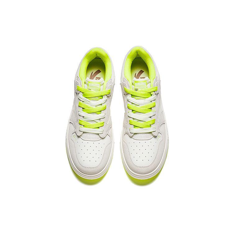 Anta Street Play Green Apple Non-Slip Shock Absorbing Lightweight Low-Top Sneakers Men Sneakers White Yellow 912338053-3