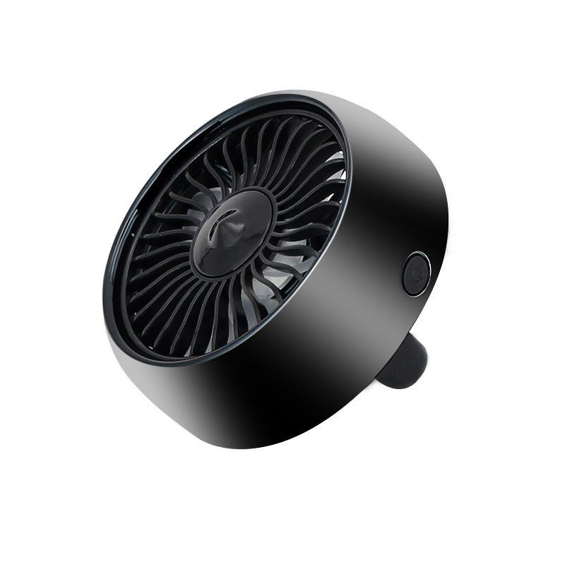 3 Speed Adjustable Mini Fan USB Car Fan Summer Air Outlet Cooling Fan LED Color Light Electric 5V Car Circulator Cooler