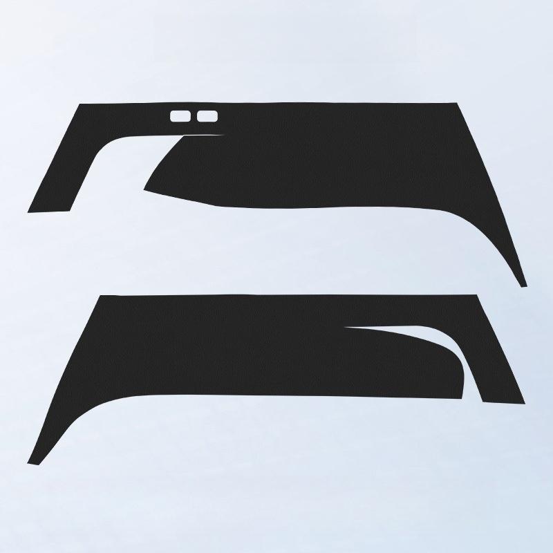 Подходит для коврика багажника Tesla Model Y, защитные наклейки по обеим сторонам панели, наклейки против царапин, модификация интерьера