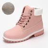 2024 Winter Shoes Women Snow Boots Thick Sole Fashion Ladies Ankle Boots Brand Non-slip Plus Size 41 Black Pink White