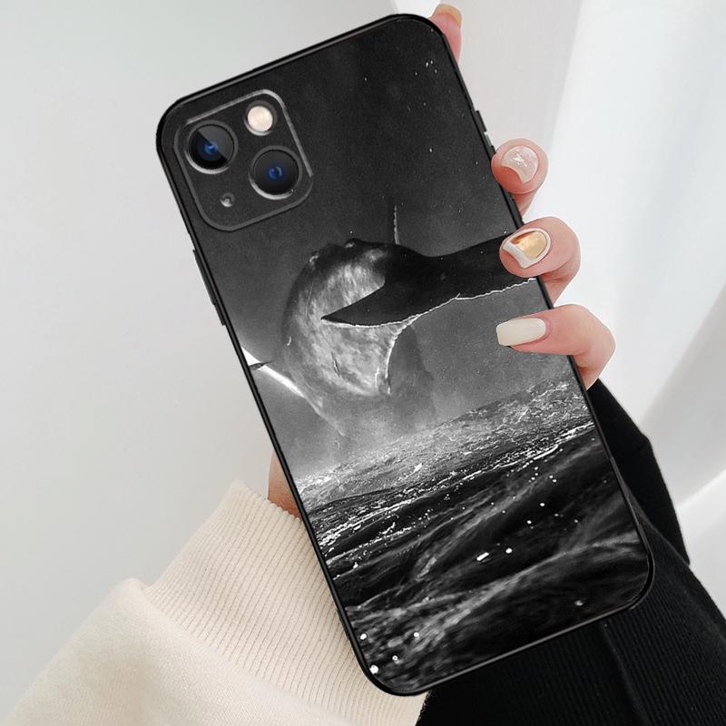 Чехол для телефона 'Океанская китовая акула и волны' для iPhone 17 Pro Max 14 13 12 11 15 16 Pro Max mini 16 15 Plus 16e 17 Air