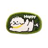 Maltese Cute Dog Short Plush Bedroom Bedside Girly Carpet Bathroom Absorbent Wearable Floor Mat Home Decoration