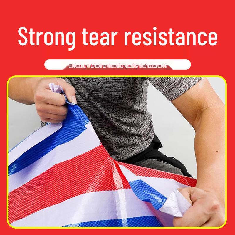 Heavy-Duty Striped Waterproof Tarp