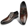 Fashion High Grade Men Derby Formal Leather Shoe Lace Up Brogue Dress Wear Male Wedding Shoe Social Office Genuine Cephalopod Shoes Gift