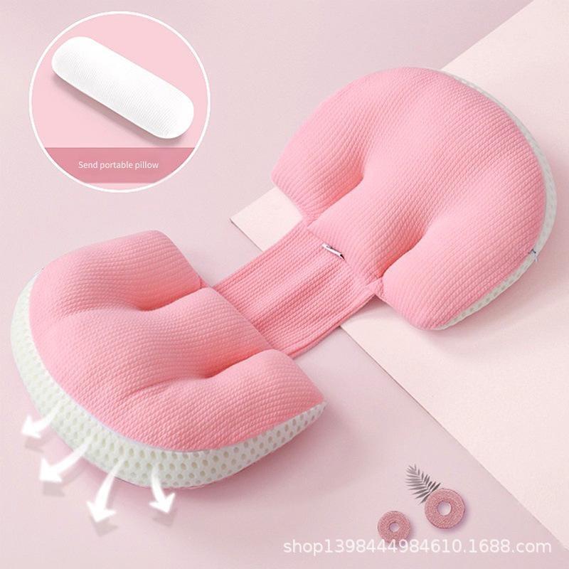 Pregnant Pillow Waist Support Side Sleeping Pillow Nursing Pillow U Shaped Cushion Washable Multifunctional Sleep Miracle Pillow