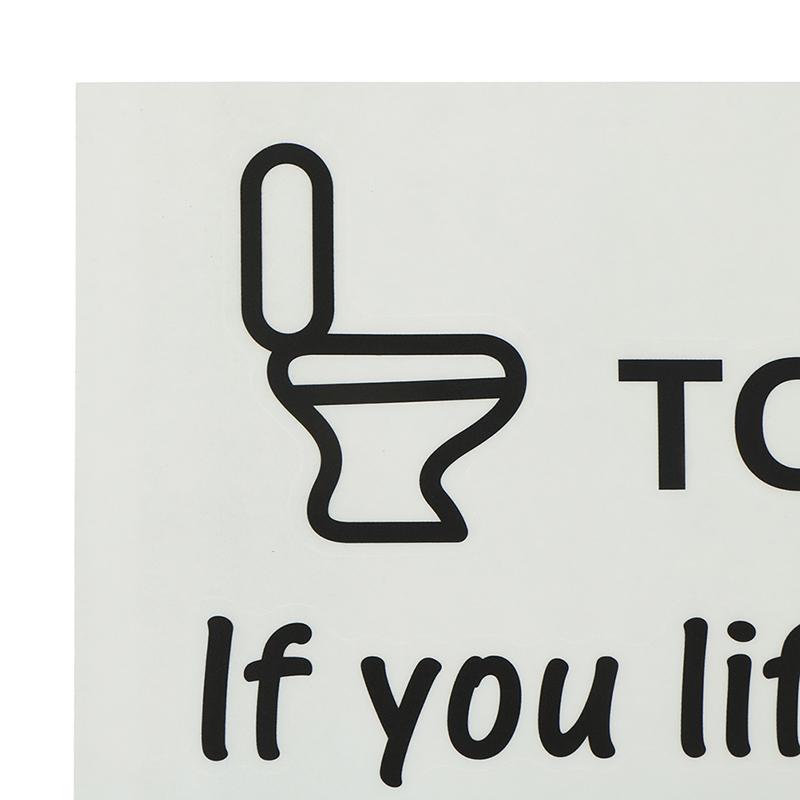 Toilet Rules Bathroom Removable Wall Sticker Vinyl Art Decals Diy Home Deco