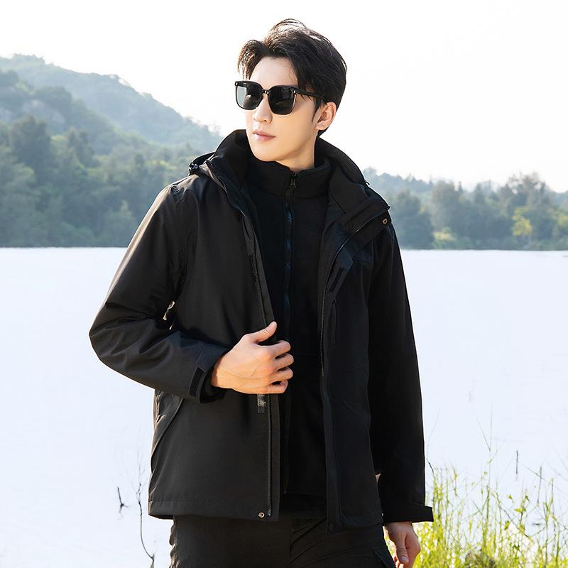 Куртки для мужчин, куртки три в одном для женщин, ветрозащитные и водонепроницаемые скрытые куртки, куртки для альпинизма