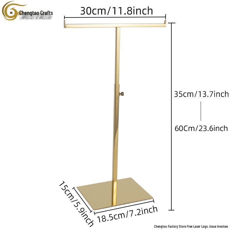 Т-образная подставка из нержавеющей стали для демонстрации сумок и шарфов
