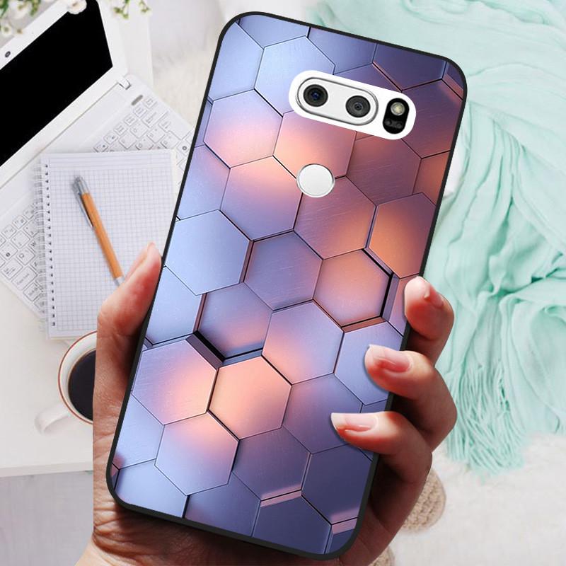 Чехол для LG V30 V30+ Милый Кот Расписная Задняя Крышка Телефона Для LG V35 V30S Thinq Funda Силиконовый Мягкий Для LGV30 V30 Plus Чехлы Coques
