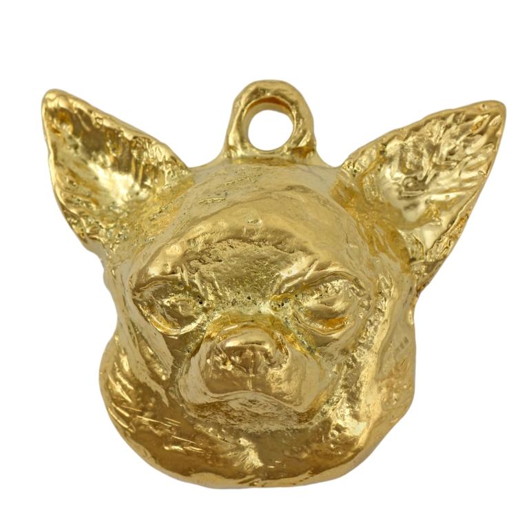 Chihuahua short-haired, Chihuahua smooth - necklace with a dog in a gift box, gold-plated pendant for a dog lover, striking jewelry by Art-Dog