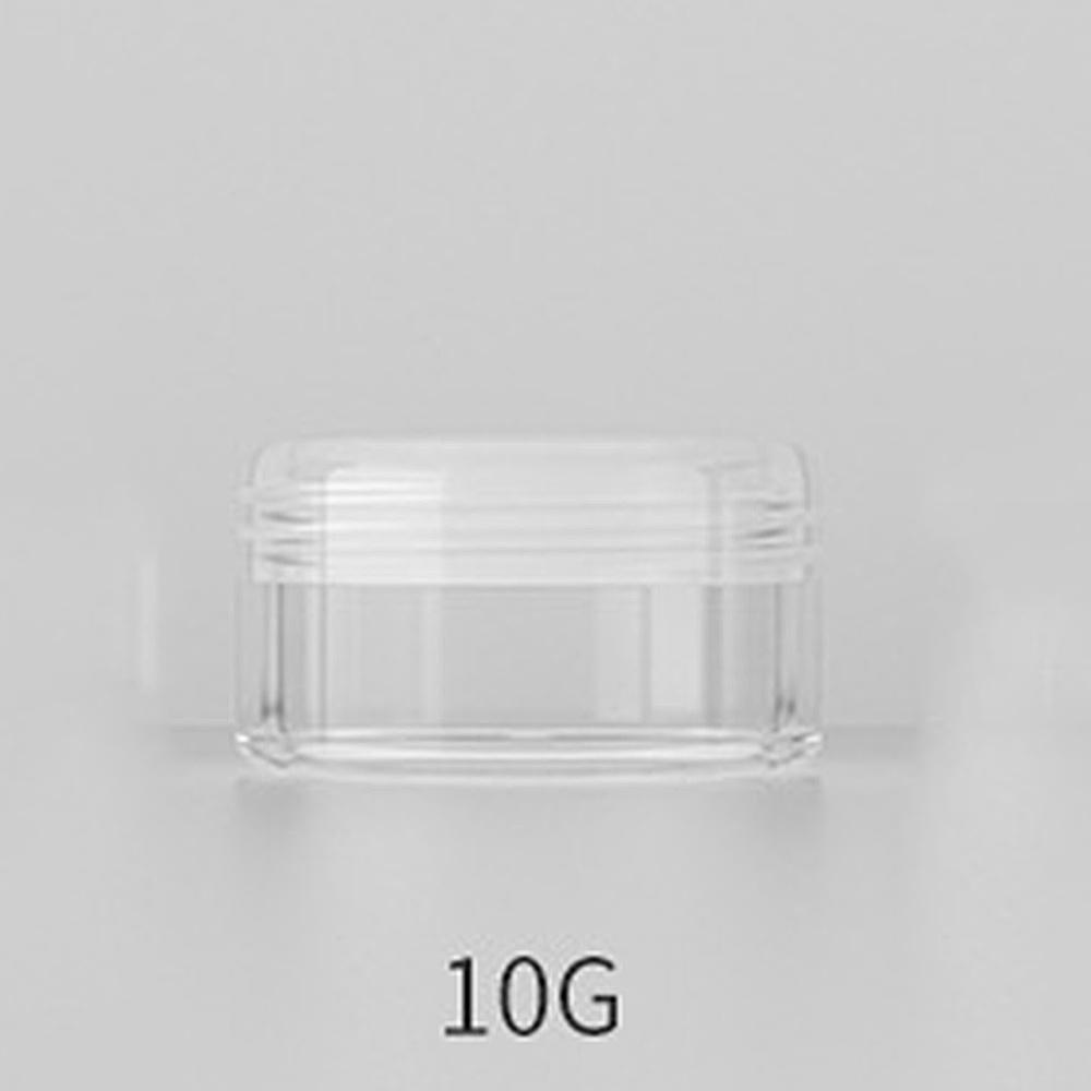 3 г/5 г/10 г/15 г/20 г пустая пластиковая косметическая баночка для макияжа мини-баночка для крема для лица прозрачные флаконы для образцов тени для век бальзам для губ контейнеры