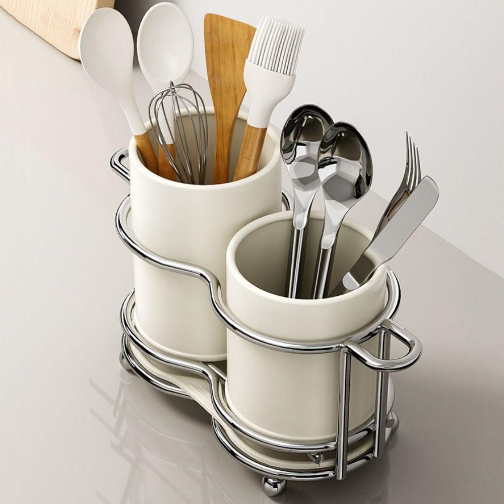 Компактный держатель для кухонных принадлежностей, многофункциональная подставка-сушилка, подставка для палочек для еды, кухня