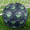 Moonlit Luna Moth Mandala Round Football Size 5 Adult Ball Suitable for Training Matches and Outdoor Team.