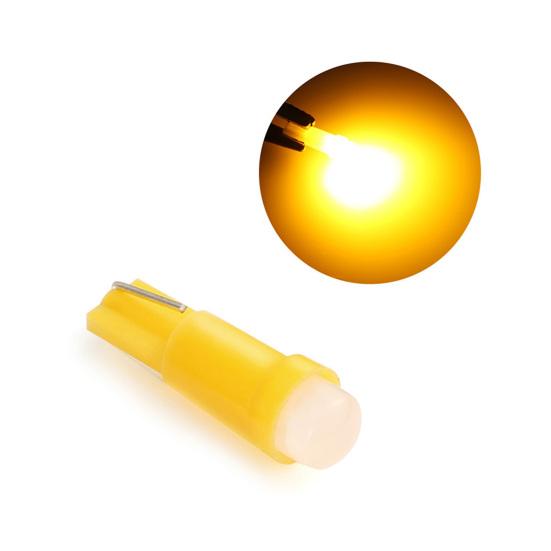 10 шт. T5 индикаторная лампа светодиодные лампы высокой яркости 12 В автомобильная приборная панель керамическая сигнальная лампа COB для автомобиля