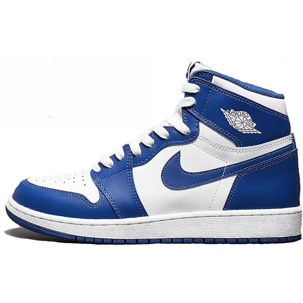 Air Jordan 1 High OG BG 'Storm Blue' (унисекс) Белые / Синие детские баскетбольные кроссовки 575441 127