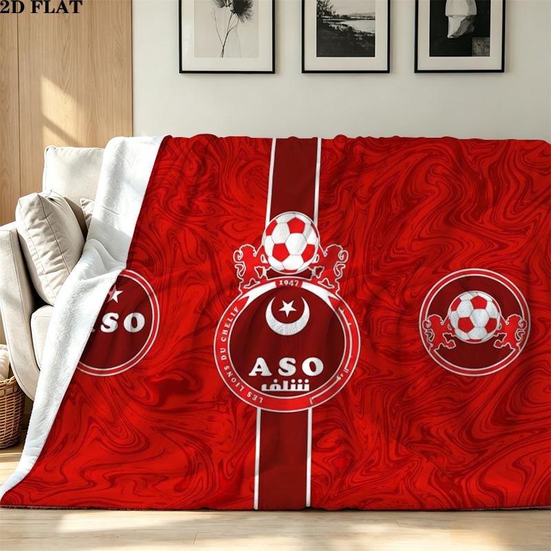 Aso Chlef Print Flannel Blanket High Quality Warm Comfortable Cover for All Seasons Perfect for Gifts Home Decor