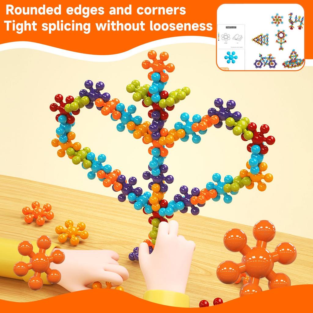 Детский набор креативных строительных блоков, развивающие игрушки, подходит для мальчиков и девочек в возрасте от 3 лет и старше, раннее образование, тренировка практических навыков