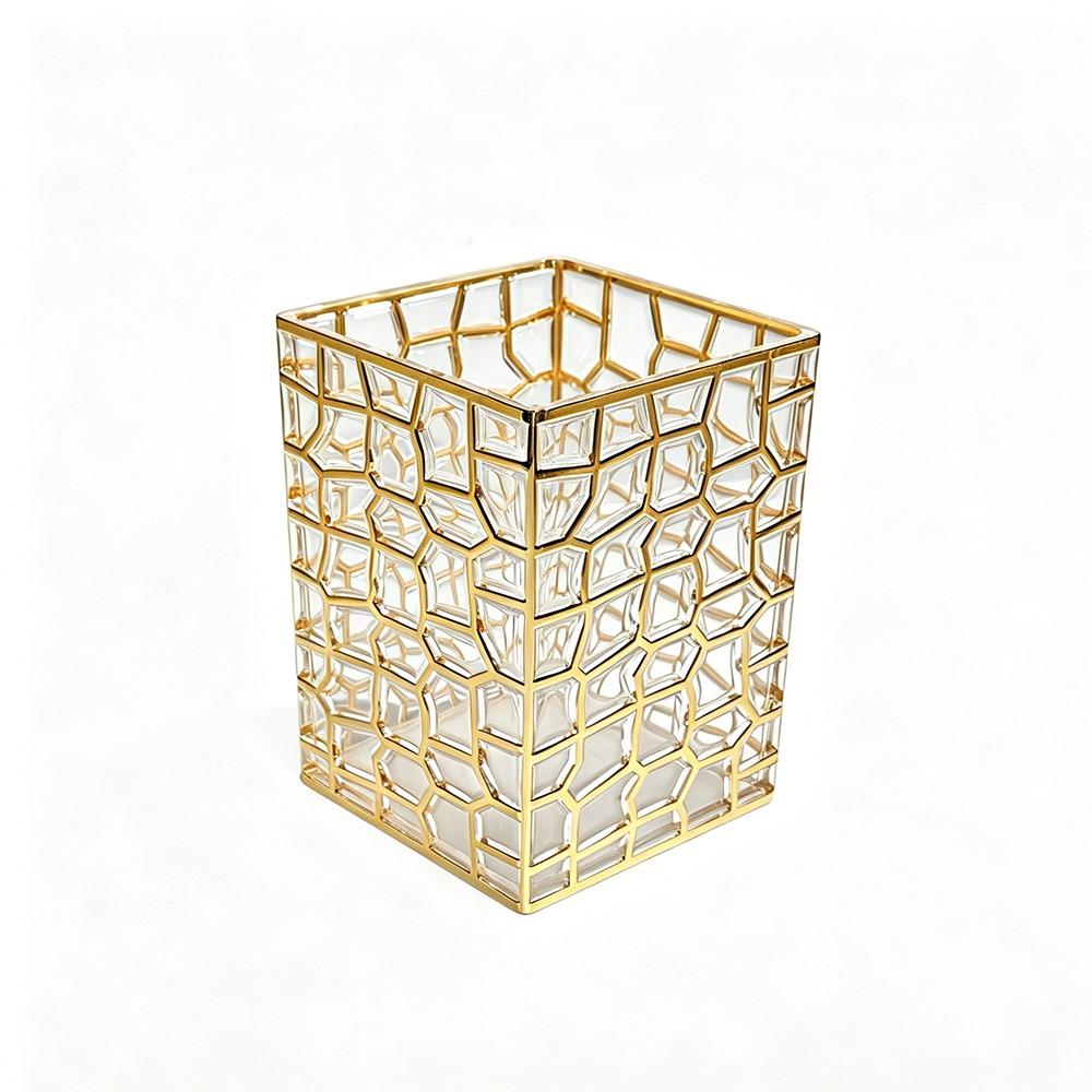 Waterproof Flower Arrangement Vase Clear Plastic Tableware Storage Box  Desk Organizer