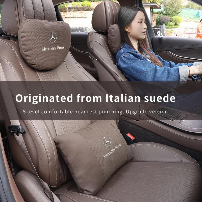 Mercedes Benz A B C E S R Class GLB GLC GLE AMG CLA CLS SLC GLS SLS ML Car Headrest Neck Support Lumbar Rest Cushion Neck Pillow NZ0