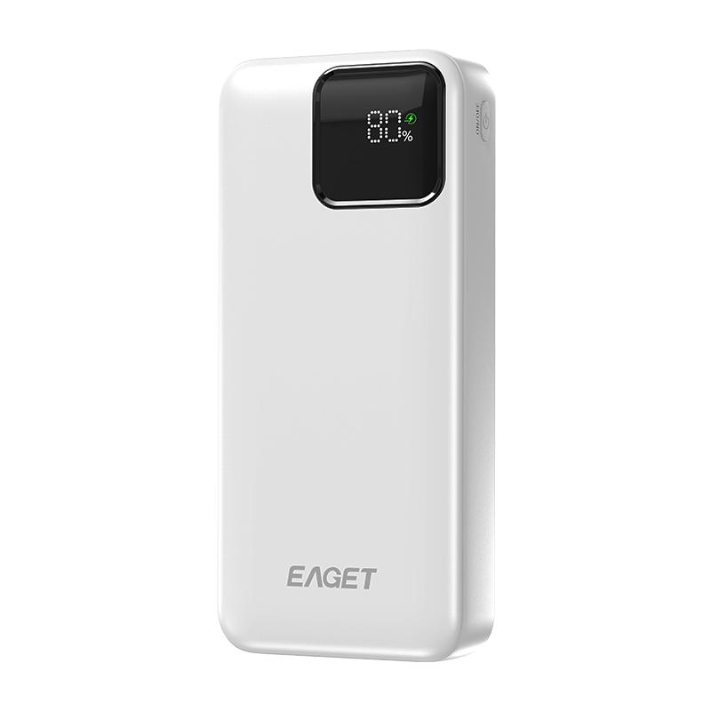 EAGET Portable Charger PD22.5W 20000mAh USB-C QC 4.0 Fast Charging Digital Display Charger for iPhone 16/15/14/13/12/11, for Samsung, Android