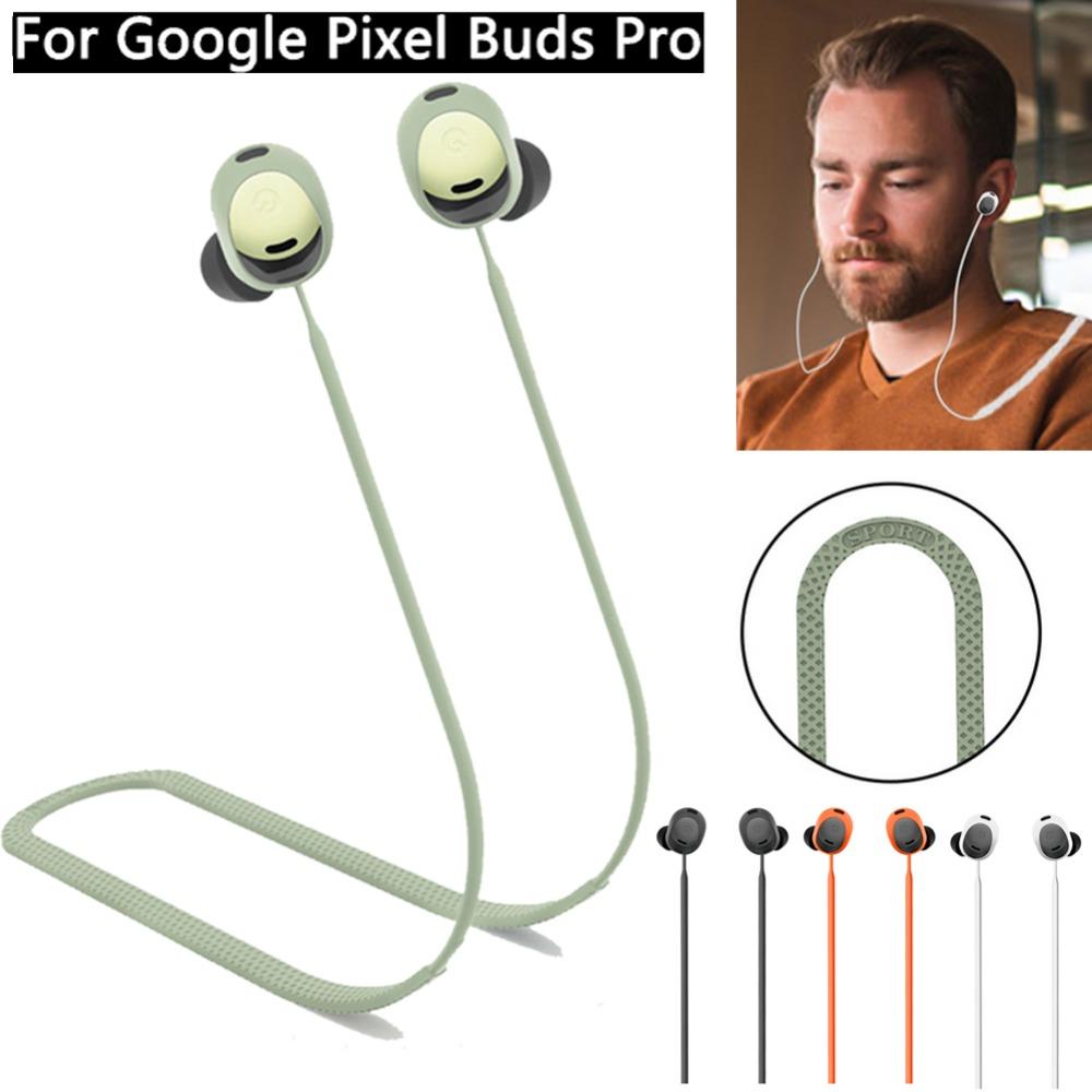 Гибкий подвесной шнурок на шею из силикона, шнур против потери для наушников Google Pixel Buds pro