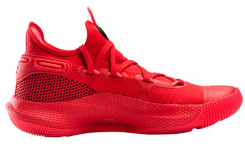 Kids' Sneakers Under Armour Curry 6 Heart Of The Town (GS) Red/Black/Red Rage