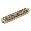 Vintage Needle Case Carved Pattern Set Rhinestone Fashionable Zinc Alloy Sewing Needles Storage