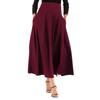 Юбка макси Yousheng, облегающая юбка А-силуэта с высокой талией, однотонная, с большим подолом, длинная юбка для работы, отдыха, повседневной носки