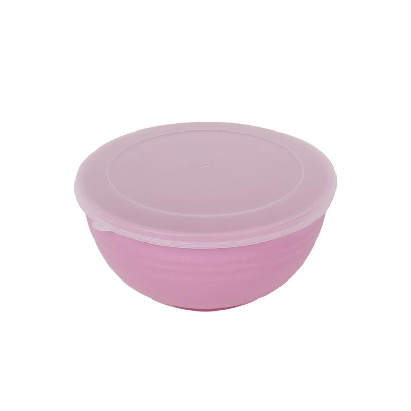 Бытовой набор из пшеничной соломы Миска, Пластиковая миска, Герметичная крышка, Миска для хранения свежести, Миска для хранения в холодильнике