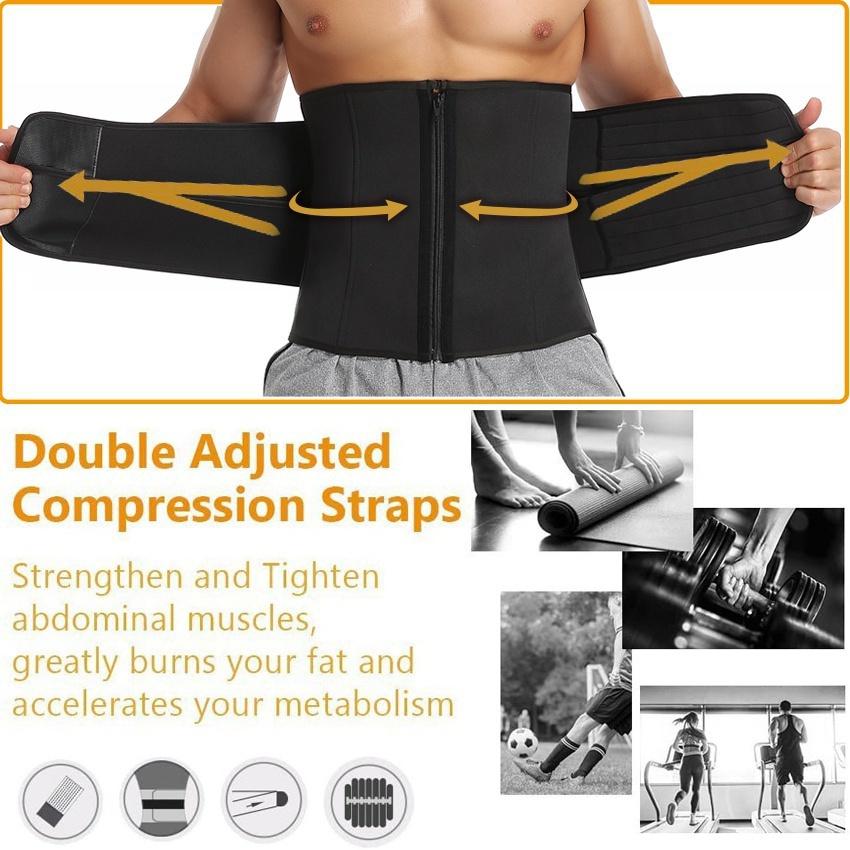 Мужской спортивный жилет для сауны, тренажер для талии, формирователь тела, майка, компрессионная рубашка, компрессионный спортивный костюм для тренировок, фитнес, поддержка спины, спортивный костюм