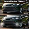 Светодиодная противотуманная фара для Toyota Sienna 2024 Передний бампер Противотуманный фонарь Светодиодный модуль высокой мощности 12В