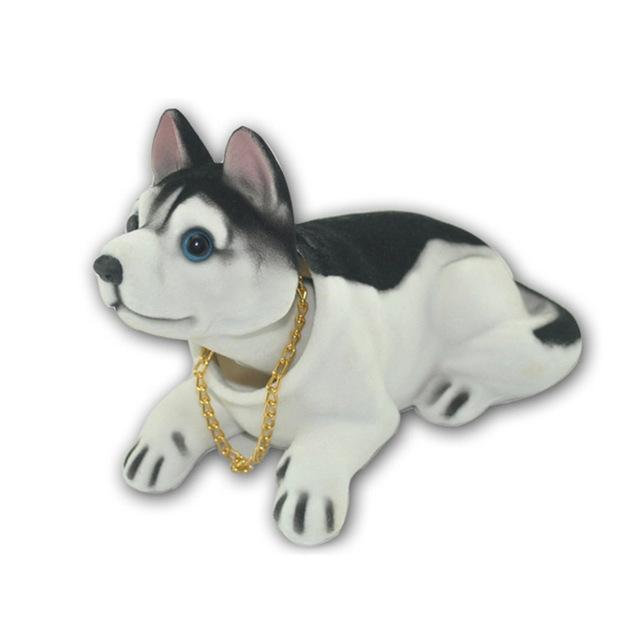 Cute Creative Car Doll Shaking Head Dog Ornaments Car Interior Decorations Auto Interior Dashboard Bobble Auto
