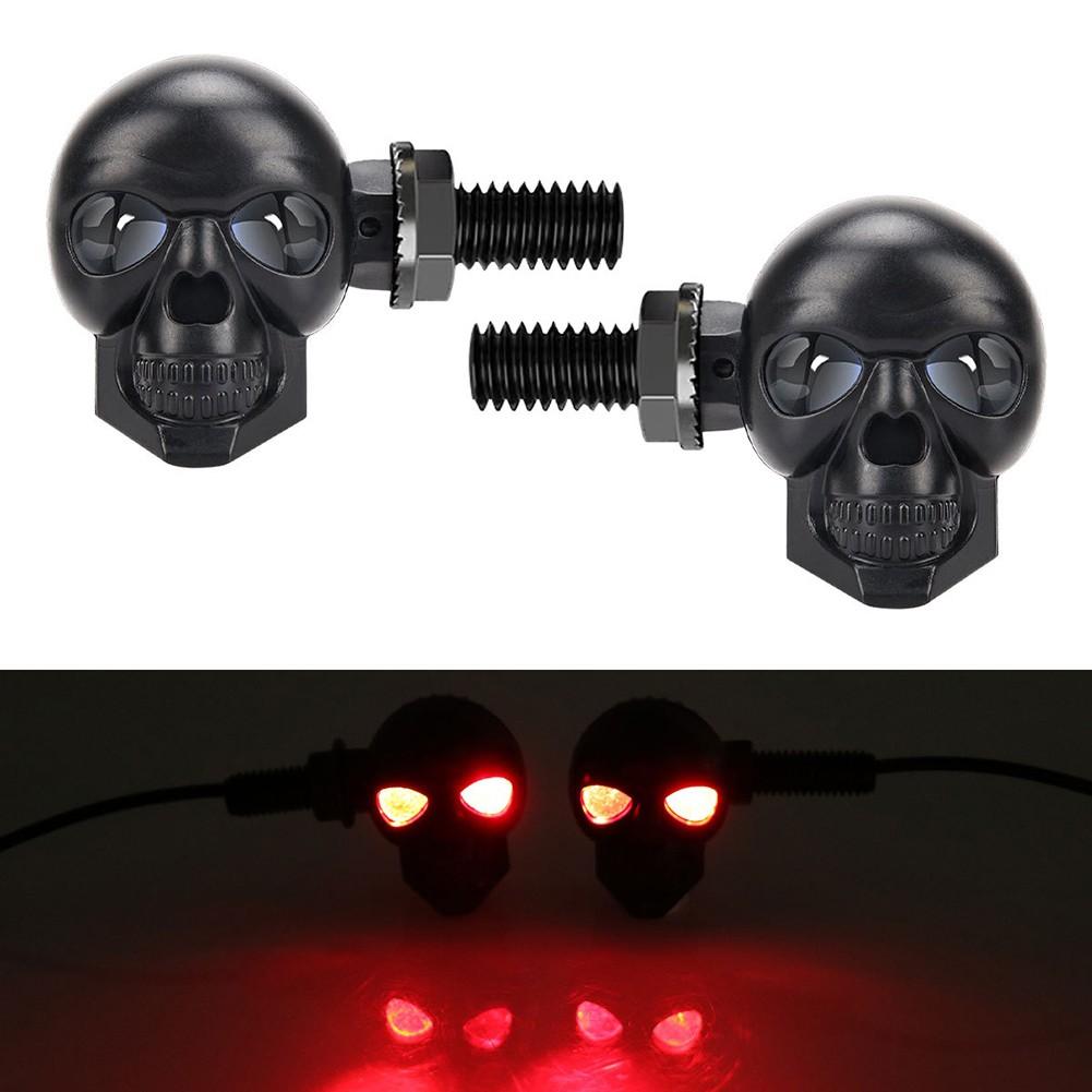 Fog Light Signal Motorcycle LED Lights Skull Shape Lights ABS Plastic Material