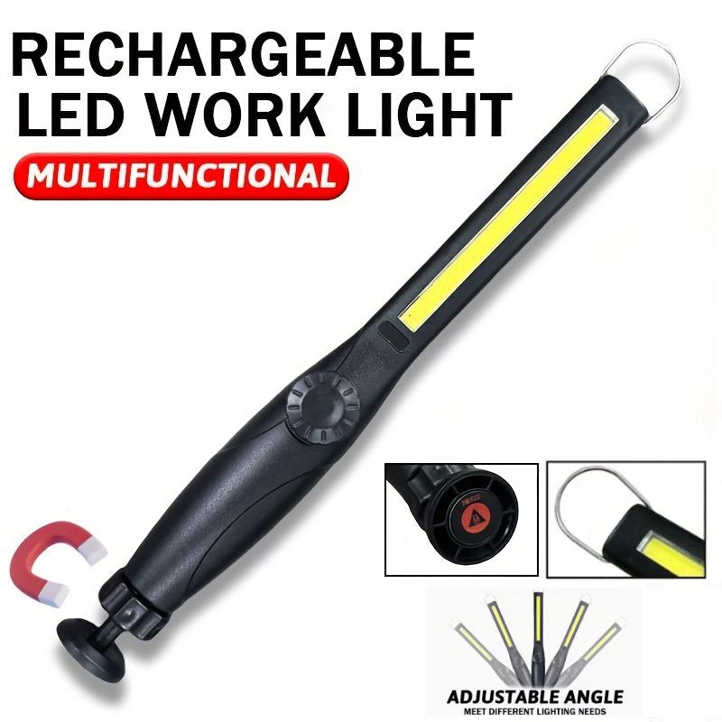 Portable LED Magnetic Work Light Rechargeable Underhood Work Lamp With Hooks Rotating Magnetic Base For Car Repairing Emergency