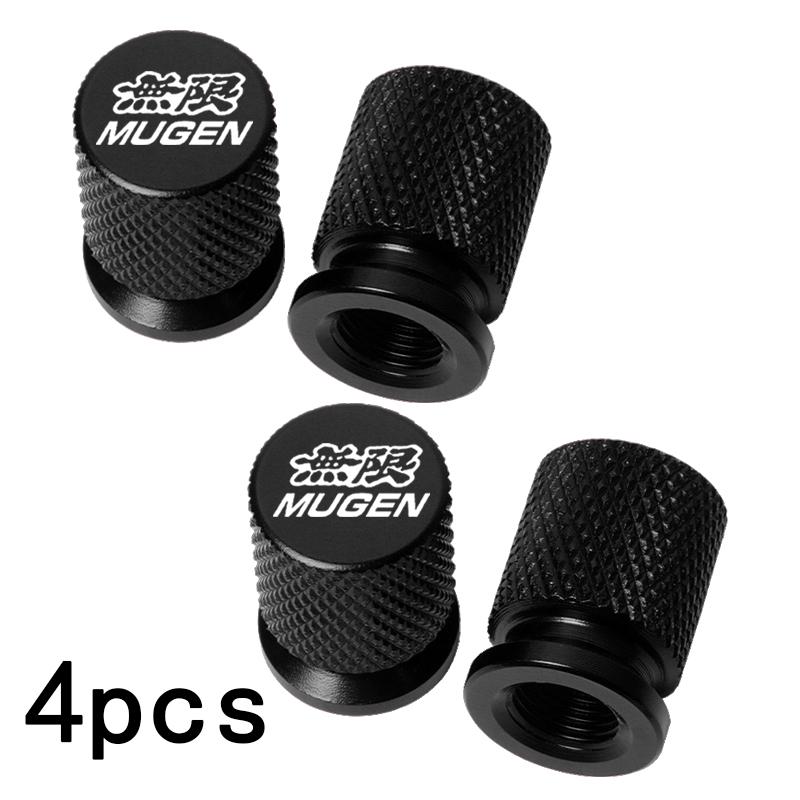 VZH5 For Honda Civic Accord 7 Type R FN2 FK8 Fit Jazz RS CRX Mugen 4pcs Car Wheel Tire Valve Caps Tyre Stem Covers Airdust Waterproof